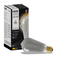 LED Lampen E27 ST64 Edison Smoke SMART WiFi 7W 400lm TUYA Filament CALEX