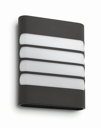 Gartenleuchte LED Wandleuchte RACCOON myGarden 3W 2700K IP44 Anthrazit PHILIPS