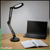Schreibtischlampe LED 8W CCT Zeichnung Tischlampe 3x Vergrößerungsglas LUCA 2 Schwarz LUMILED