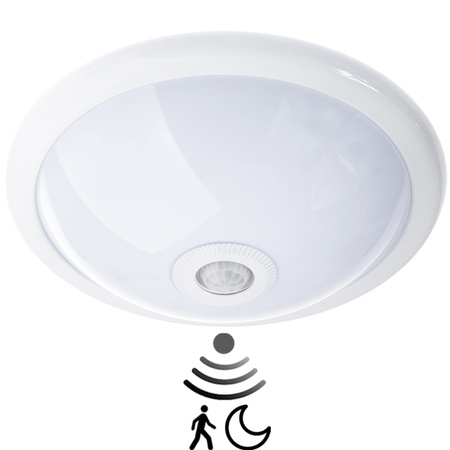 LED-Deckenleuchte 2x E27, Innenleuchte mit Bewegungs- und Dämmerungssensor DALLAS LUMILED