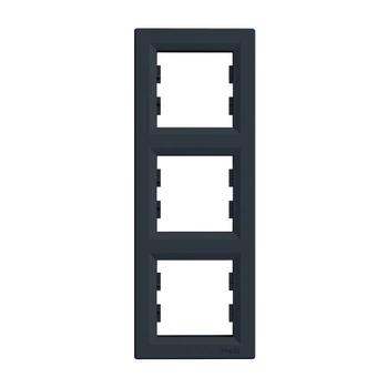 3-facher Vertikalrahmen für die Triple Asphora Steckdose Anthrazit