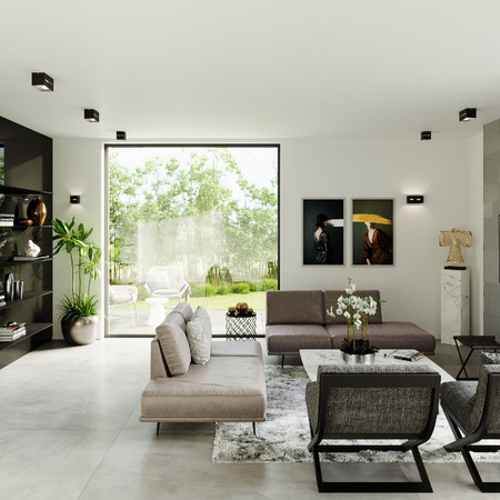 Aufbaustrahler LOBO MAXI 2xG9 Rechteckig Schwarz SOLLUX