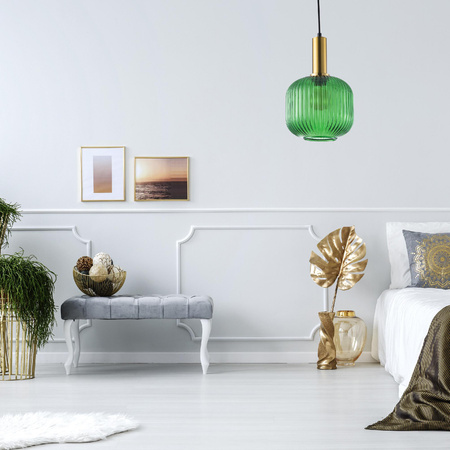 CUMBRIA E27 Überhang-Deckenleuchte Grün GOLDLUX (Polux)