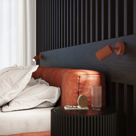 Plafond Deckenleuchte Tuba Spot 3x GU10 Ocker Rot Carbon Deep Space SL.1639 Sollux