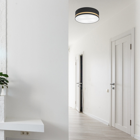 Plafond LED-Deckenleuchte GLORIA 4xE27 Schwarz Weiß LM-4.202 Lamkur