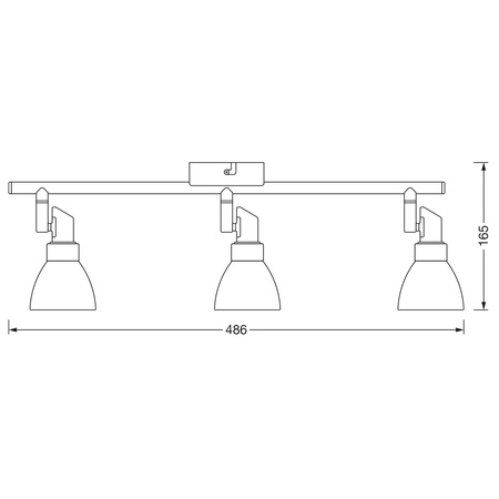 Deckenleuchte Wandleuchte Reflektor 3xG9 1,9W 600lm 2700K Warm SPOT LEDVANCE