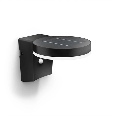 Gartenleuchte LED Solar-Wandleuchte ZONAL 1.3W 3000K IP44 Bewegungssensor Dämmerungssensor PHILIPS