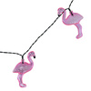 DEKORATIVER Garten SOLARGIRLANDE 10 rosa Flamingos 6500K GOLDLUX (Polux)