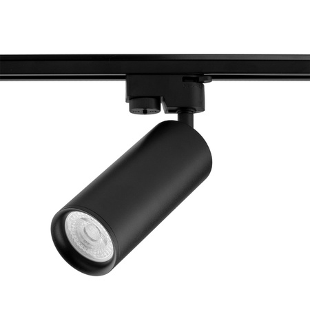Schwarze GU10-Schienenleuchte für Dreiphasenschienen