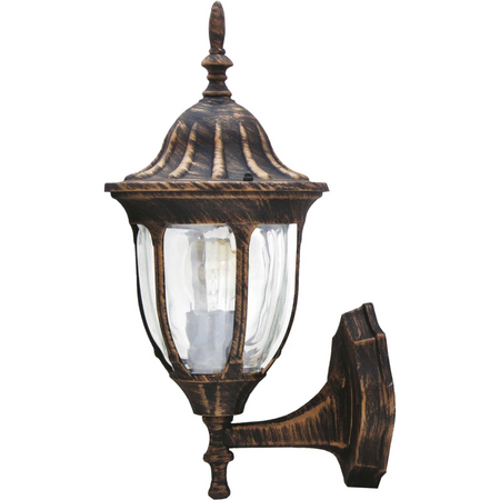 GARTEN Wandleuchte FLORENCE Top 1xE27 GOLDLUX (Polux) Alum. PATINA