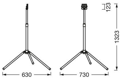 LED-Flutlicht 1x20W 1800lm 6500K LEDVANCE tragbarer Arbeitsscheinwerfer