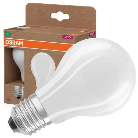 2x LED-Glühbirne A60 E27 3.8W = 60W 806lm 2700K Warm 300° Filament CLASSIC ENERGY EFFICIENCY Osram