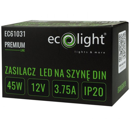 DIN-Schiene Led Premium Line 12V 45W Ecolight-Stromversorgung