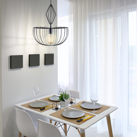 Hängelampe Hängend E27 Schwarz Jasmina Sanico Goldlux