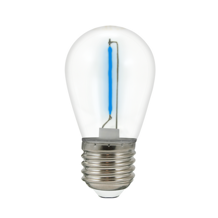 LED Lampen E27 FILAMENT 0,3W Blau für Girland PARTY GOLDLUX (Polux) SET OF 2 Pcs.