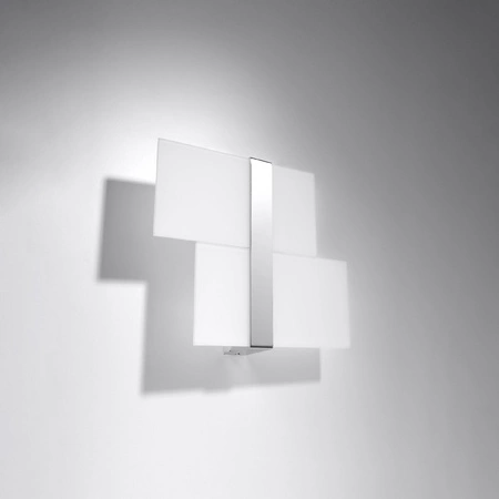 Wandleuchte MASSIMO 2xG9 Modern Weiß Chrom SOLLUX