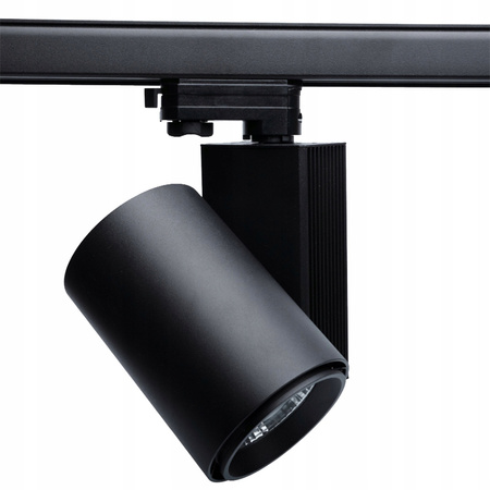 LED-Schienenleuchte 30W 4000K für 3-Phasen-Schienen Schwarz