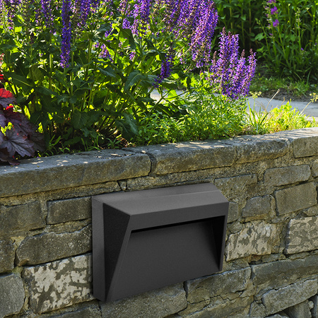 HOLDEN LED GARTENTREPPENLAMPE 1,6W Neutralgrau GOLDLUX (Polux)