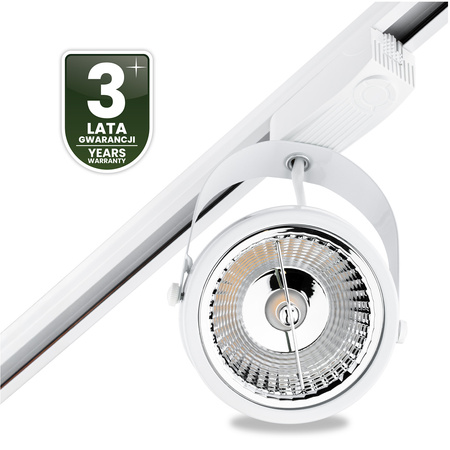 1-Phasen Strahler GU10, AR111 Schieneinstrahler Weiß VICTUS LUMILED