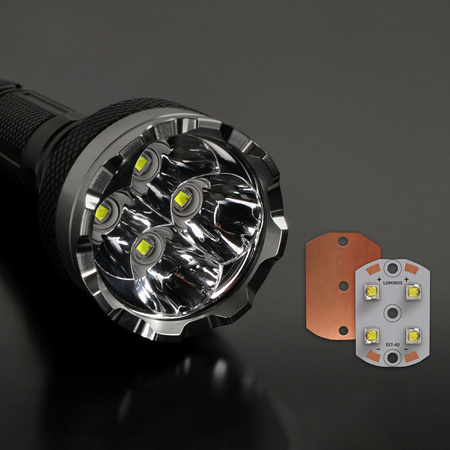 Wiederaufladbare LED-Hand-Taschenlampe 20W 5500lm 6 Modi USB-C Wasserdicht IP68 Videx