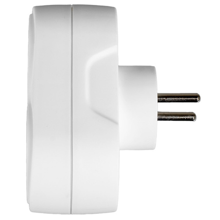 Elektrischer Netzverteiler Double 2x 2P+0 Dieb 2 Steckdosen mit Erde VAYOX