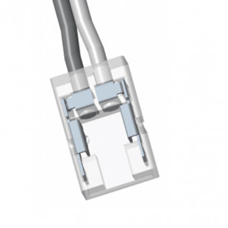 Steckverbinder für LED COB NEON MONO 8mm 1-seitig gewinkelt mit Leiter