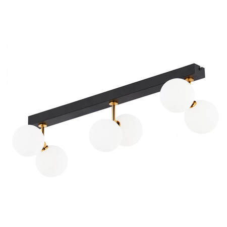 Lineare Deckenleuchte LUNA 3xG9 LED Modern Schwarz und Weiß Jupiter