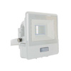 LED Fluter 10W 735lm 6500K IP65 Weiß mit Muffe, Bewegungssensor und CUT-OFF-Funktion Samsung Chip VT-118S-W V-TAC
