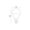 LED-Lampe E14 Ball 9W 806lm 6500K Kalt 180° LED2B Kobi
