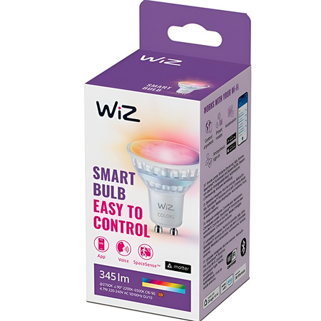 LED Lampen GU10 PAR16 4.7W = 50W 2200-6500K + RGB SMART WiFi/Bluetooth WiZ