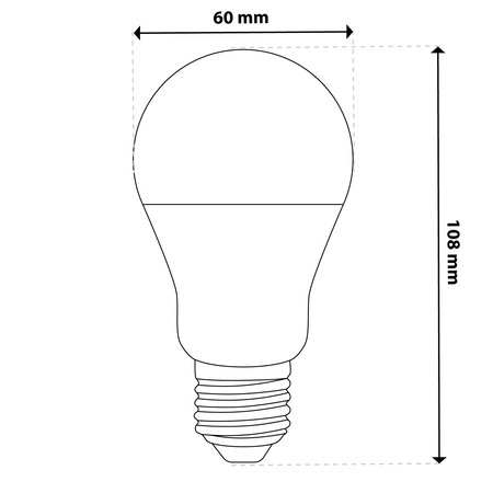 LED Lampen E27, Glühbirne A60 8W = 60W 806lm 260° 6500K kalt LUMILED