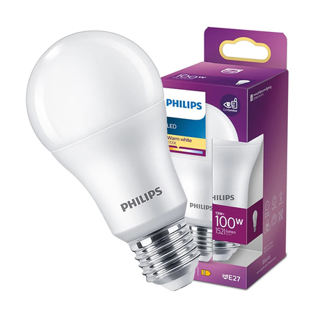 LED Lampen E27 A60 13W = 100W 1521lm 2700K Warmweiß PHILIPS