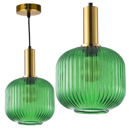 CUMBRIA E27 Überhang-Deckenleuchte Grün GOLDLUX (Polux)