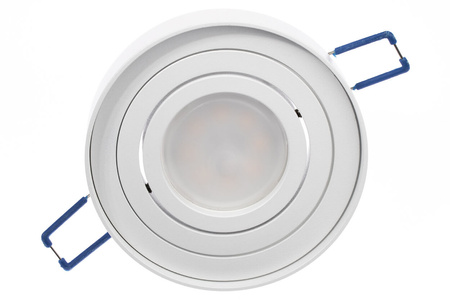 Einbaustrahler GU10, Einbauspot HALOGEN 20mm Runde Tube beweglich Weiß MIDI LUMILED