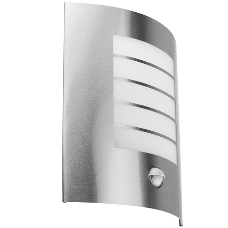 Wandleuchte Außen E27, Garten-Wandleuchte IP44 Schwarz mit Bewegungs- und Dämmerungssensor NIGELLA LUMILED