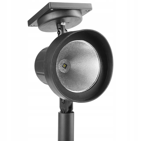 LED Solarbetriebene Gartenleuchte Reflektor 0.4W IP44 Dämmerungssensor Kalte Farbe