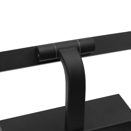 Lampe über dem Spiegel LED Wandleuchte Badezimmer IP44 12W Schwarz 50cm TERRA