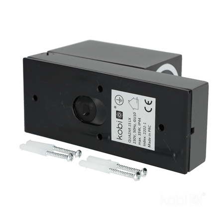LED-Gartenleuchte QUAZAR 15 LxGU10 IP44 KOBI Grauer Sensor
