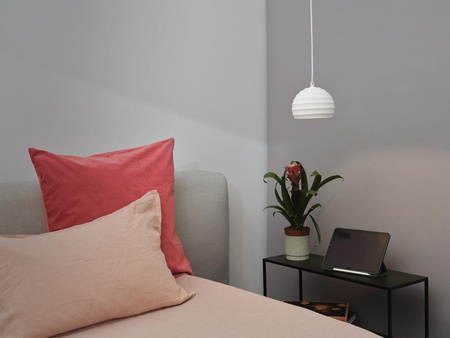 Dekorative Decke Pendelleuchte E27 Überhang Weiß Dekor Ledvance