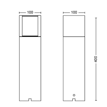 LED-Gartenleuchte für den Außenbereich ARBOR GardenLink 6W 4000K IP44 Mast 40cm Anthrazit PHILIPS