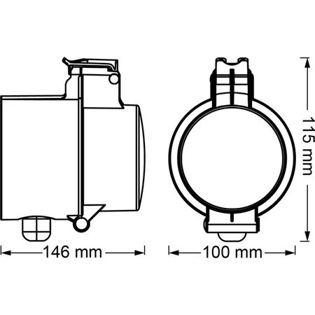 Smart Outdoor EU Steckdose 230V 3680W 16A LEDVANCE SMART+ ZigBee mit Kabel