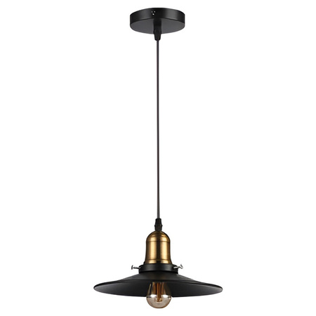 Masterled E27 Schwarz Gold Loft Hängedeckenlampe