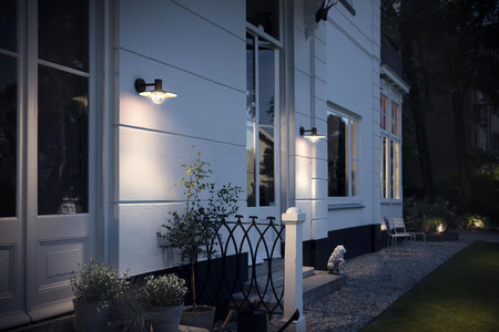 LED Gartenlampe Wandleuchte SKUA myGarden E27 IP44 Downlight Laterne Schwarz PHILIPS