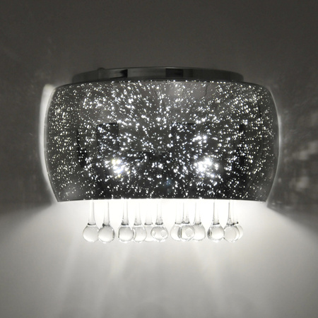 Wandleuchte Wandleuchte JULIA Glas Chrom Kristalle 2xG9 GOLDLUX (Polux) 5901508317438