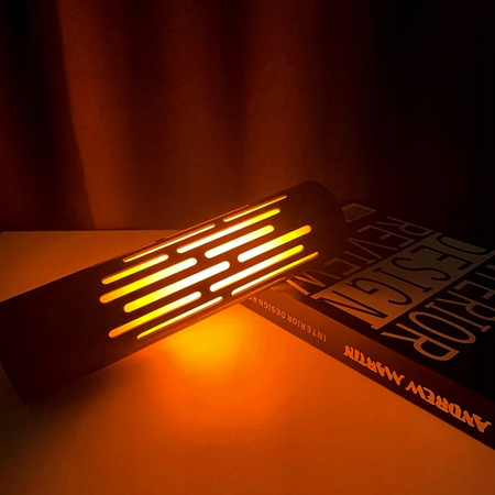 LED 3.6W 1800K warmweißes Feuer Effekt USB Tischlampe Ein/Aus Schalter Schwarz Igni Masterled