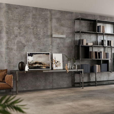 LED VEGA E27 Wandleuchte Rechteckig 30cm Beton SOLLUX