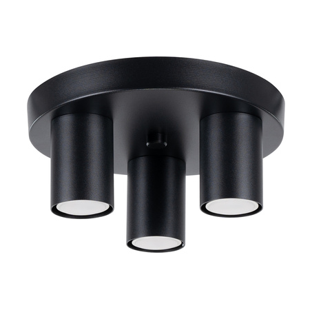 Tuba Spot Decke Plafond Lampe 3x GU10 Schwarz Lagos Ocean Grün SL.1466 Sollux