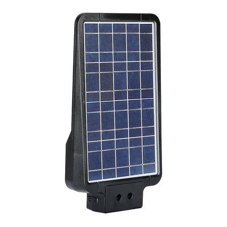 Solar-Straßenlaterne LED 15W 6000K mit Bewegungssensor Schwarz IP65 VT-ST15 V-TAC