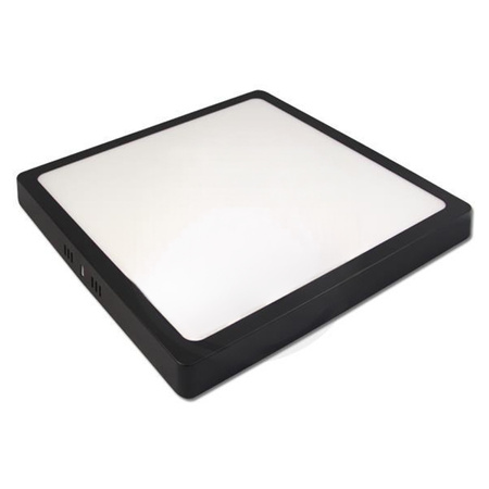 Deckenaufbauleuchte LED-Panel 24W 4000K Schwarzes Quadrat Proma LVT