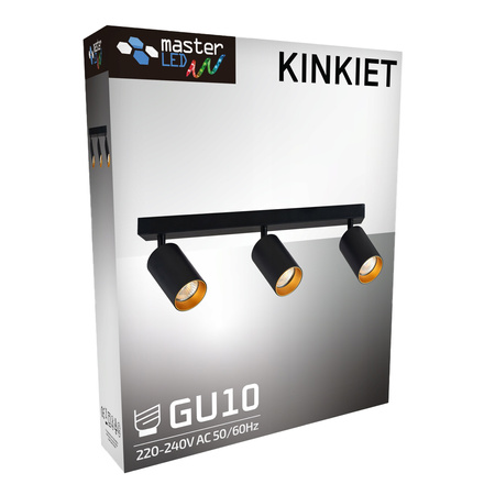 ERIS GOLD 3xGU10 LED Deckenleuchte verstellbar